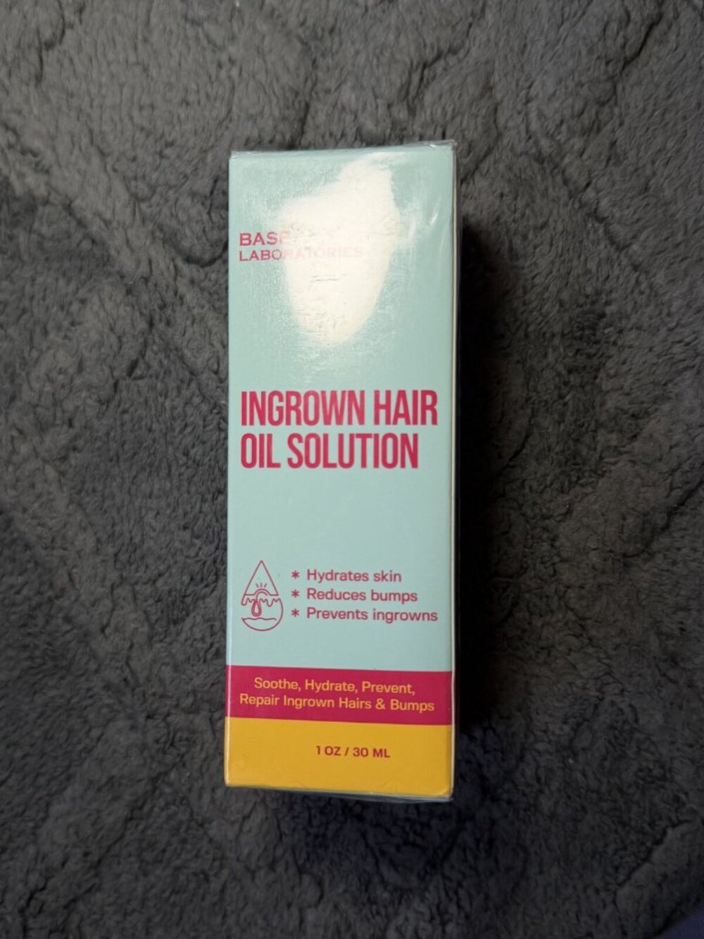 NEW Base Laboratories Ingrown Hair Oil Solution 1oz Razor Bump Treatment
